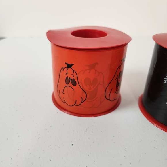 Halloween Spooky Yard Decorations Plastic Spool of Tape Pumpkins Skeleton - Picture 5 of 7